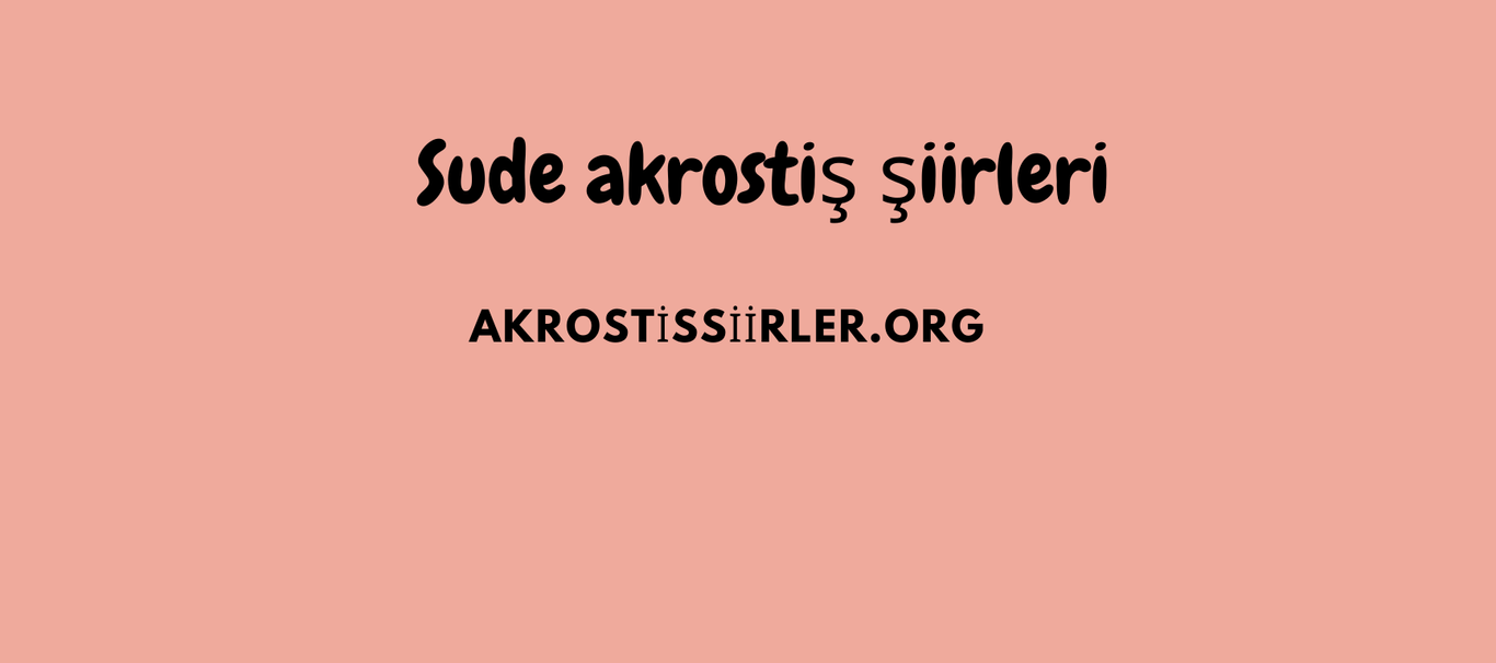 Sude akrostiş