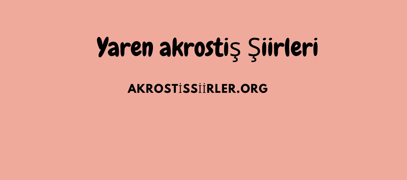 yaren akrostiş